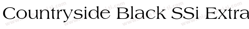 Countryside Black SSi Extra Bold字体转换